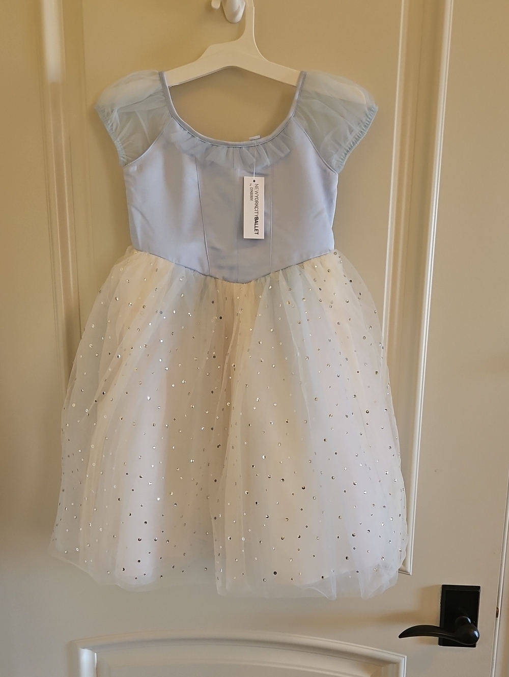 Gymboree Light Blue and White Sparkle NY Ballet Inspired Tulle Party Dress